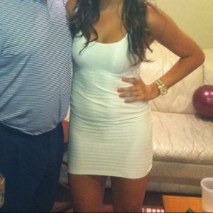 White mini dress